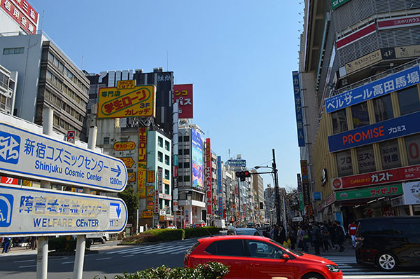 高田馬場の町並み