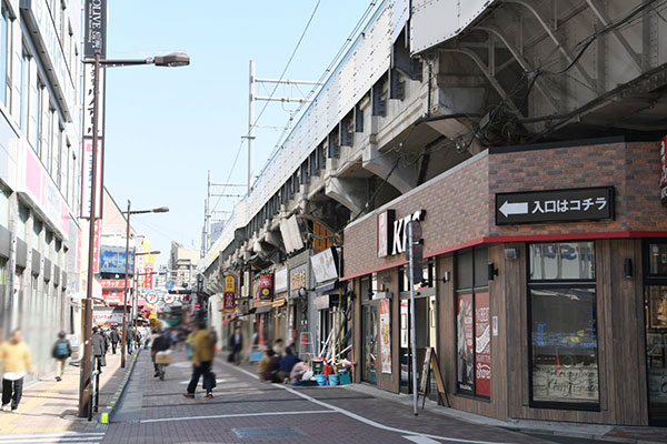 御徒町の街並み